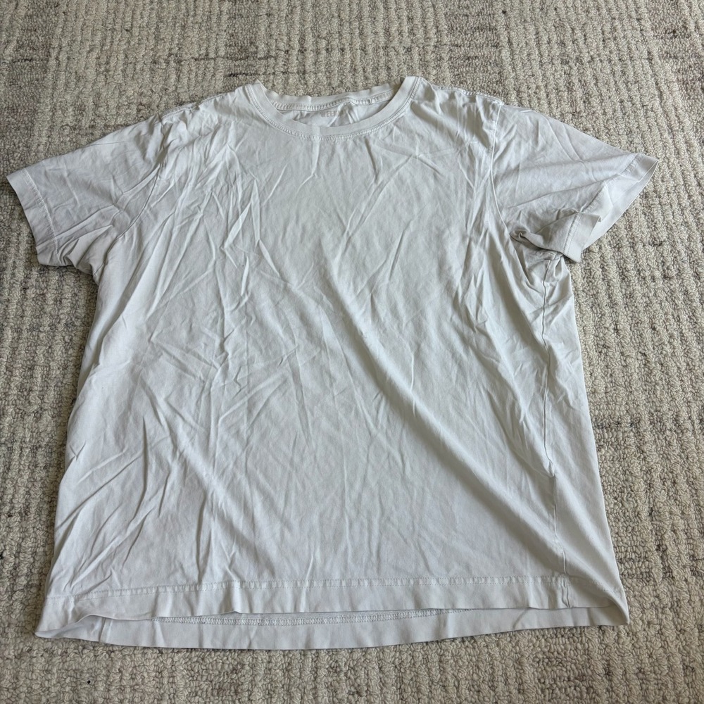 Weekday Relaxed T-Shirt White Cotton Short Sleeve Crew Neck Tee Size M